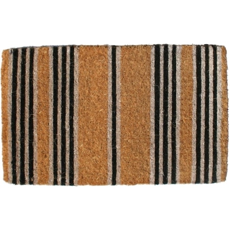 Micasa Black Stripes Door Welcome Mat MI80641